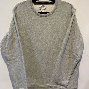 Lands End gray crew neck sweater, size L